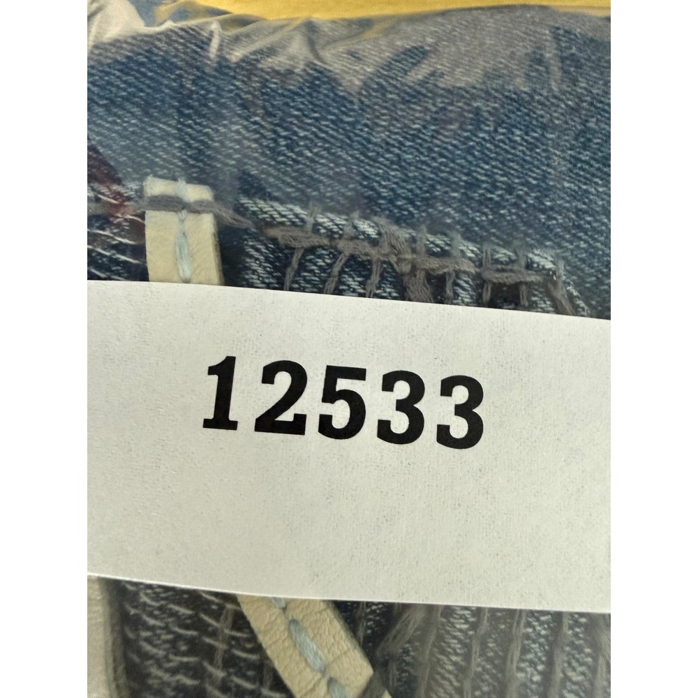 Buckle Black Jeans Mens 32L Blue Bootcut Fit No 3 BBLA374 Embroidered Pocket - Picture 12 of 12